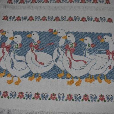 8 Placemats with Duck Designs: 4 with 7 Ducks & 4 with 4 Ducks - Vintage