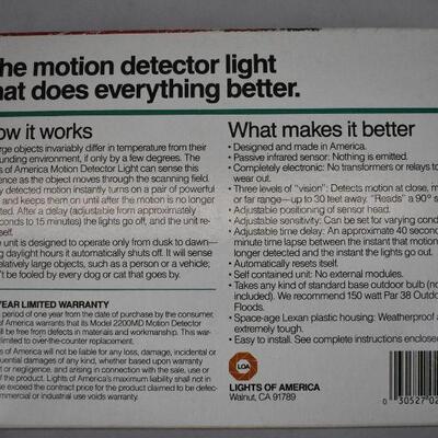 LOA Motion Detector Light - Good Condition