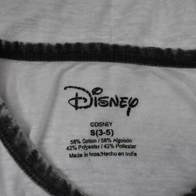 Disney Mickey Mouse Shirt, Women's size Small 3-5. Thin Burnout Material