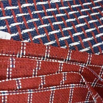 7 Woven Paper Placemats, Red/White/Blue