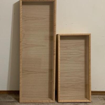 Pair of Wood Shadow Boxes