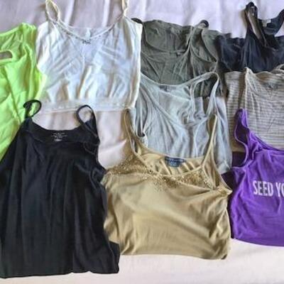 C106 - 9 Casual / Tank Tops - 1 is Reebok - All size XS or S