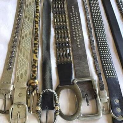 C111 - Group of 18 Various Women's Belts