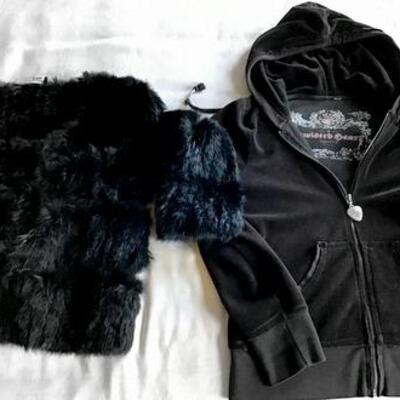 C112 - 2 Jackets - 1 Fur BCBG Maxazria & 1 Twisted Heart Brand