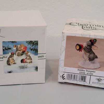 Lot 263: Charming Tales "Three Wise Mice" and "Holiday Trumpeter"