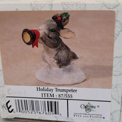 Lot 263: Charming Tales "Three Wise Mice" and "Holiday Trumpeter"