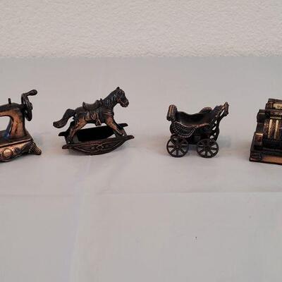 Lot 265: (4) Durham Copper Miniatures 