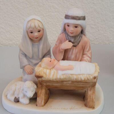 Lot 266: Frances Hook "Buddies at the Beach" and "Nativity"