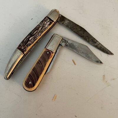 Pair of older pocket knives