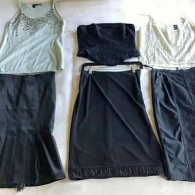 C120 - 3 Black Skirts + 3 Tops