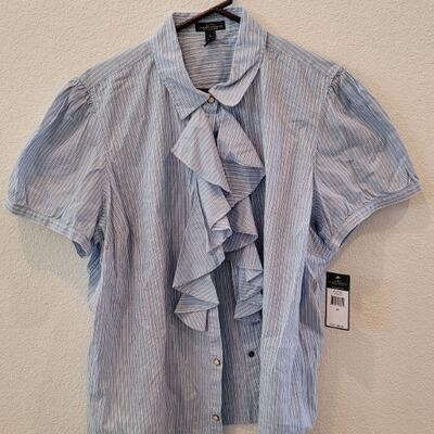 Lot 282: New Ralph Lauren Ruffle Button Down Top