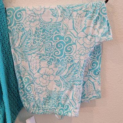 Lot 283: New Teal Button Down Hooded Jacket and Nautica Lounge Pants