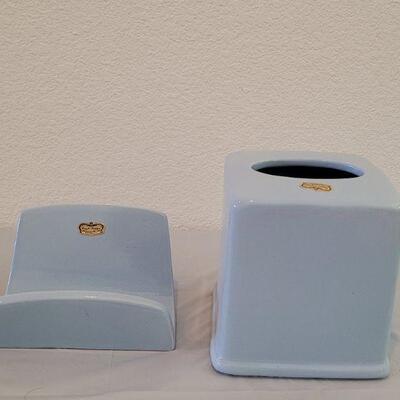 Lot 286: (2) Royal Haeger Pottery Kleenex Box and Large Soap Dish