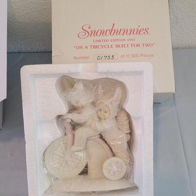 Lot 297: Snowbunnies "My Woodland Wagon" and "On a Tricycle Built for Two"