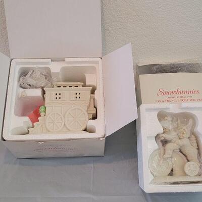 Lot 297: Snowbunnies "My Woodland Wagon" and "On a Tricycle Built for Two"