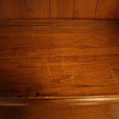 Lot #32: Vintage Thomasville Fruitwood Serving Cupboard