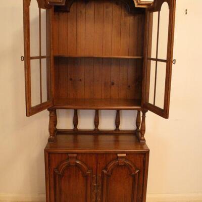 Lot #32: Vintage Thomasville Fruitwood Serving Cupboard