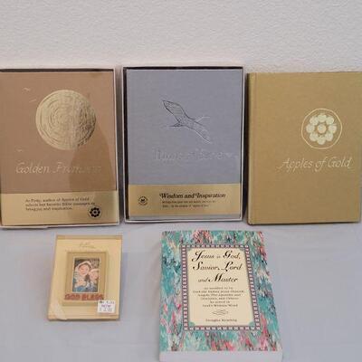 Lot 310: Religious Books and Visor Clip Frame