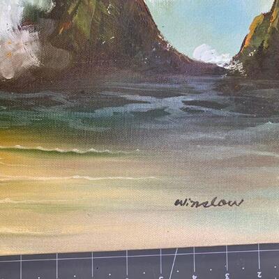 #12 Acrylic On Canvas Crashing Waves