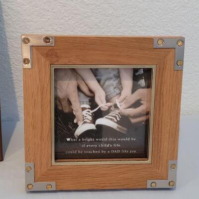 Lot 316: New "Father" Framed Deco and HALLMARK Photo Album