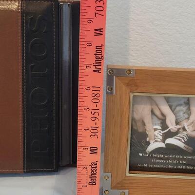 Lot 316: New "Father" Framed Deco and HALLMARK Photo Album
