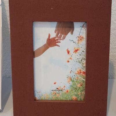 Lot 324: New Picture Frames and Framed "Father" Deco