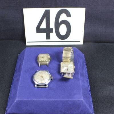 LOT#T46: Lot of Men's Straight Wind Watches