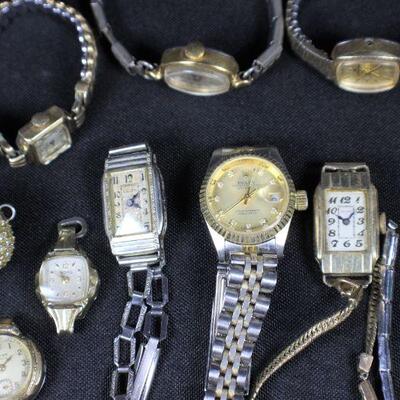 LOT#T47: Lot of Vintage Ladies Watches