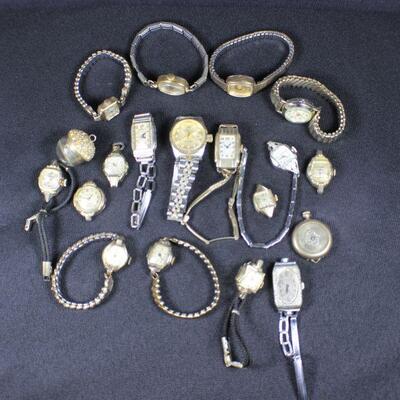 LOT#T47: Lot of Vintage Ladies Watches