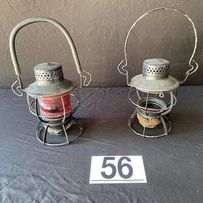 LOT#P56: Pair of Dressel PA Railroad Lanterns