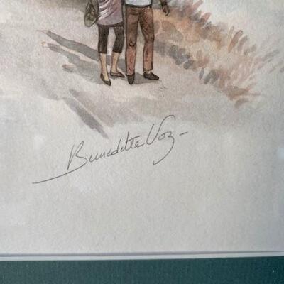 LOT#B65: Believed to be Bernadette Voz Serigraph