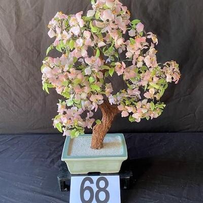 LOT#B68: Jade Style Cherry Blossom Tree