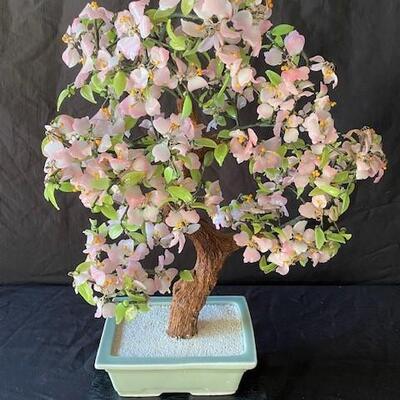 LOT#B68: Jade Style Cherry Blossom Tree