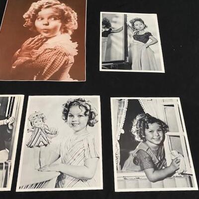 LOT#B73: Shirley Temple Cardstock Photo Reprints