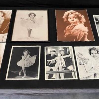 LOT#B73: Shirley Temple Cardstock Photo Reprints