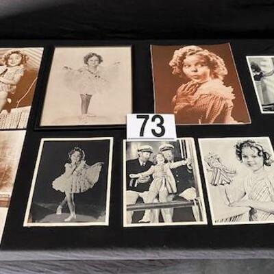 LOT#B73: Shirley Temple Cardstock Photo Reprints