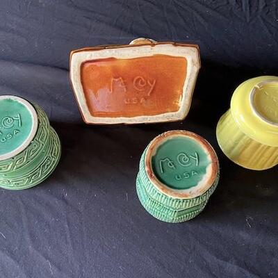LOT#H103: Set of 4 Small McCoy Planters