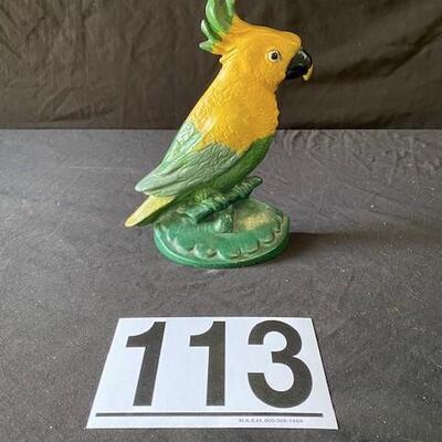 LOT#H113: Cast Cockatoo Doorstop Lot #2