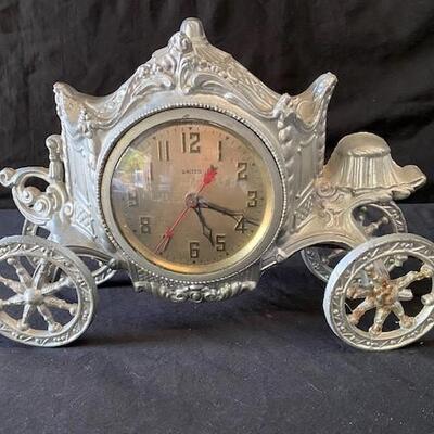 LOT#H115: Vintage United Carriage Clock