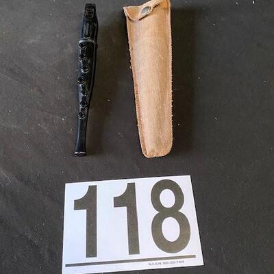 LOT#H118: 9" Vintage Song Flute with Original Case