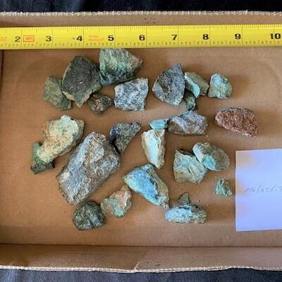 LOT#W139: Raw Malachite Lot #1