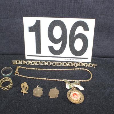 LOT#G196:Gold & Silver Tone Costume Jewelry Lot #1