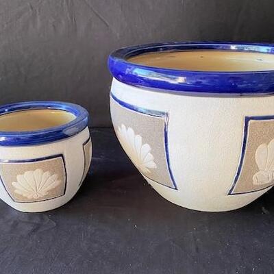 LOT#W201: Seashell Flower Pots