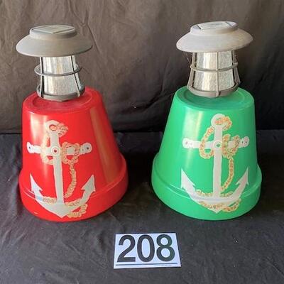 LOT#W208: Painted Terracotta Flower Pots