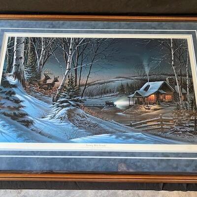 LOT#W238: "Evening with Friends" by Terry Redlin Signed & Numbered Print