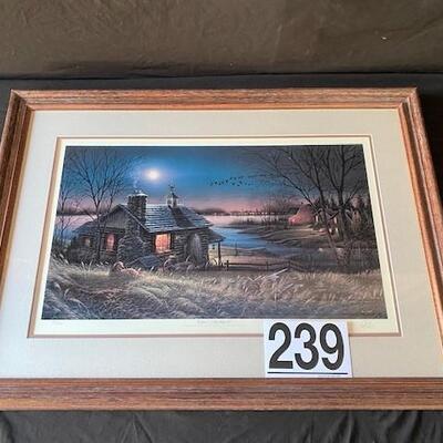 LOT#W239: "Pure Contentment" by Terry Redlin Signed & Numbered Print