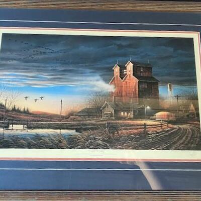 LOT#W240: "Prairie Morning" by Terry Redlin Signed & Numbered Print