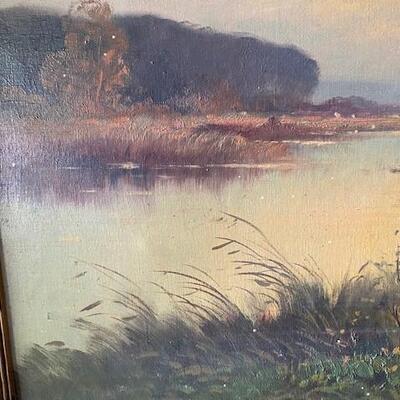 LOT#W242: Signed "Vernon" (Paul Vernon 1796-1875) Oil on Canvas