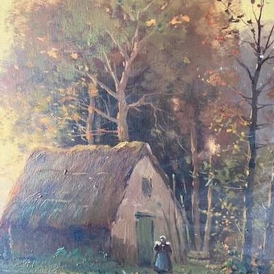 LOT#W242: Signed "Vernon" (Paul Vernon 1796-1875) Oil on Canvas