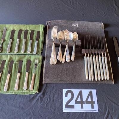 LOT#W244: 63 Piece Sterling Silver Flatware (1747g)